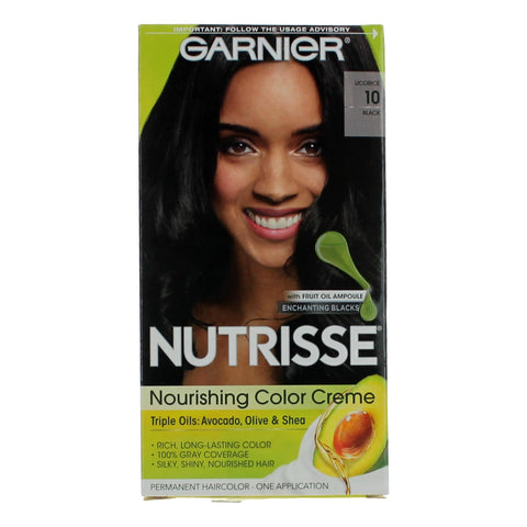 Garnier Hair Color Nutrisse Coloring Creme by Garnier, Hair Color- Licorice 10