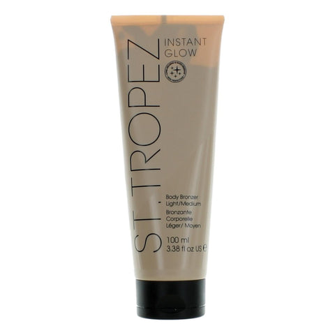 St. Tropez Instant Glow, 3.3oz Face & Body Bronzer for Unisex - Light Medium