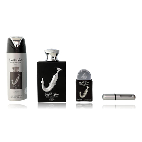 Ishq Al Shuyukh by Lattafa, 3 Piece Gift Set for Unisex